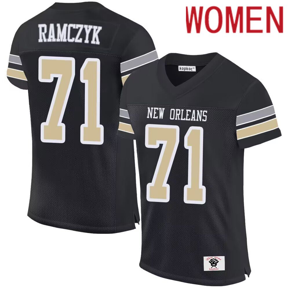 Women New York Giants #71 Ramczyk black 2024 Nike Limited NFL throwback Jersey->washington commanders->NFL Jersey